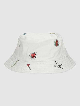 A.Lab Quipster Embroidered Bucket Hat white