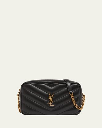 Saint Laurent LouLou YSL Chevron Quilted Crossbody Bag
