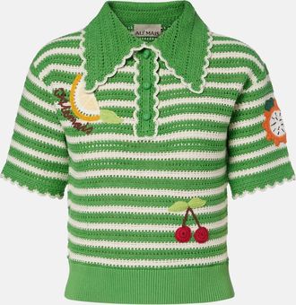 Alemais Al&eacute;mais Polo Sundae in cotone a righe