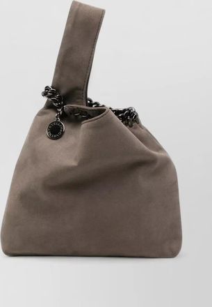 Stella McCartney falabella suede wristlet bag