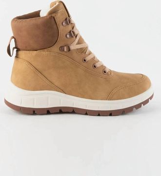Roxy Womens Karmel Lace-Up Boots In Tan