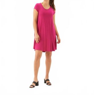Karen Kane Maggie Trapeze Mini Dress In Cherry