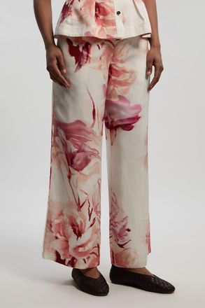 Karen Millen Floral Straight Leg Trouser at Nordstrom, Size 10