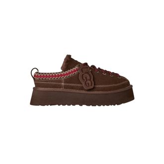 UGG Heritage Lace-Up Slipper - Dames - Schoenen - Bruin - Maat: 39 EU Su&egrave;de
