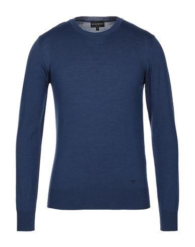 Giorgio Armani★素敵！Mens Crewneck Sweater Navy GIORGIO ARMANI fine knit crew neck jumper navy | BRAUN Hamburg