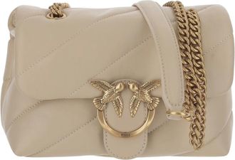 Pinko Pinko, Dames, Tassen, Beige, Maat: ONE Size Leer