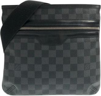 Louis Vuitton Pre-owned Cross Body Bags, male, Gray, Size: ONE SIZE Pre-owned Damier Graphite Shoulder Bag
