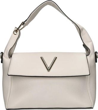 Mario Valentino Hills Flap Bag - Dames - Schoudertassen - Beige - ONE Size - Leer - Tassen