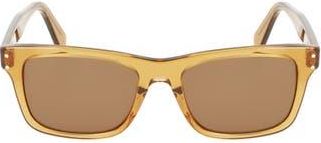 Ferragamo Gancini 54mm Rectangular Sunglasses in Transparent Caramel at Nordstrom Rack