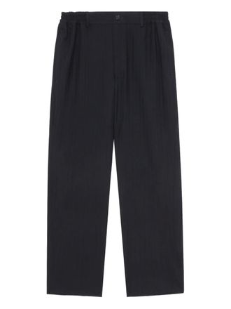Comme Des Gar&ccedil;ons pinstripe elastic-waist trousers - Blue