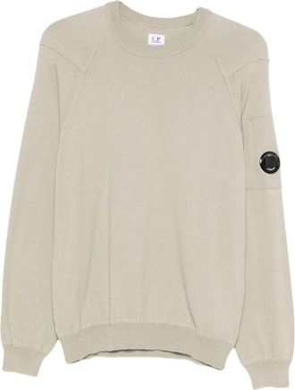 C.P. Company Trui met ronde hals - Heren - Ronde hals truien - Beige - M - Truien & Vesten