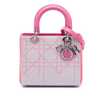 Dior Pre-owned Dior Medium Tricolor Lambskin Macrocannage Stitched Lady Ladies OP4M4964VQWGUHH0