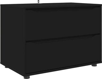 vidaXL Armario De Almacenamiento Negro 80 X 48 X 57 Cm Vidaxl