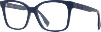 Fendi Ladies Blue Square Eyeglass Frames FE50016I 090
