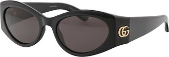 Gucci Womens Sunglasses Black-Black-Grey Injected Black/black/grey