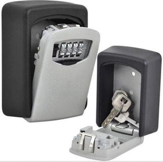 OEM Caja De Seguridad Para Llaves De Exterior, Caja De Llaves De Pared Con C&oacute;digo De 4 D&iacute;gitos, Soporte De Seguridad Para 5 Llaves, Para El Hogar, Garaje 
