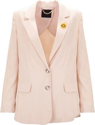 Nenette Enkelrijige Blazer - Dames - Blazers - Roze - S - Katoen - Jassen