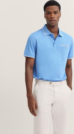 Bugatti Herren Polo met discrete contraststrepen