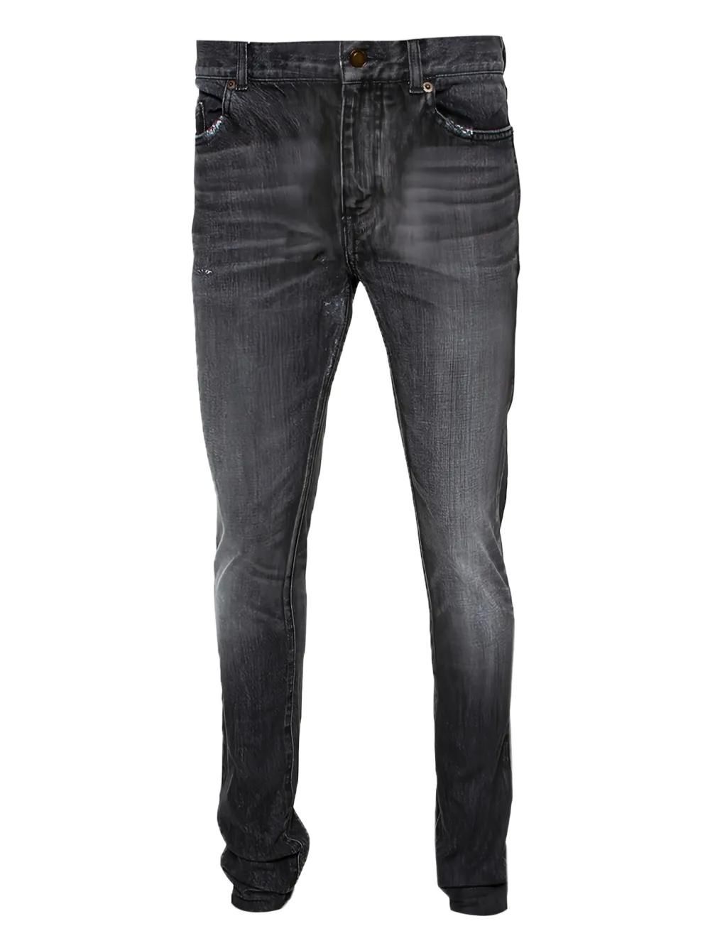 ★24AW SAINT LAURENT ブラック カジュアル コットン ジーンズ Saint Laurent スキニージーンズ 通販 - FARFETCH