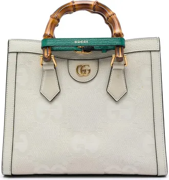 Gucci Pre-owned Gucci Medium Jumbo GG Canvas Bamboo Diana Satchel Ladies LLQ6S2Y5NYGNEHFY