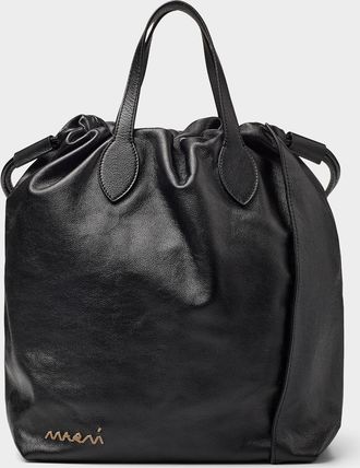 Marni Mens Scrunchie leather boho bag