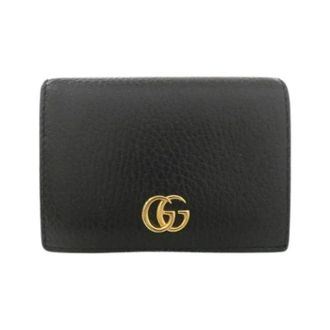 Gucci Pre-owned Wallets, female, Black, Size: ONE SIZE Pre-owned Petit Marmont Leather Wallet
