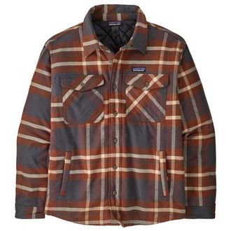 Patagonia Lightweight Insulated Fjord Flannel Shirt Freizeitjacke f&uuml;r Herren | braun