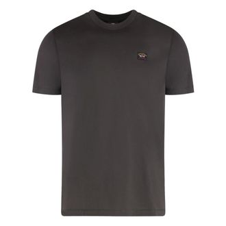 Paul & Shark Tops, Heren, Bruin, 2Xl, Katoen, Katoenen T-shirt met ronde hals