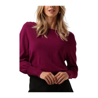 Twinset Dames Truien & vesten 242tp 3500 - Dames - Ronde hals truien - Paars - L - Truien & Vesten