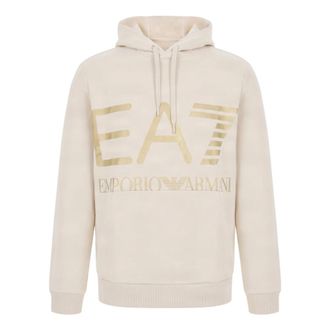 Emporio Armani Emporio Armani Ea7, Heren, Sweatshirts & Hoodies, Beige, Maat: S Katoen