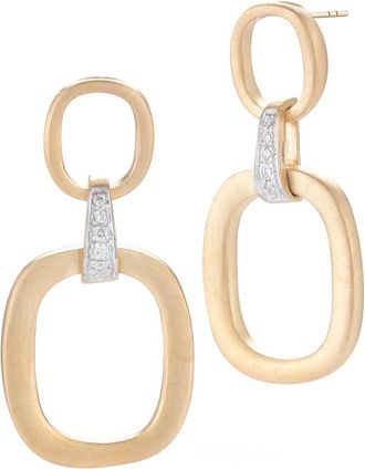 I.Reiss Company 14K Two-Tone 0.10 Ct. Tw. Diamond Link Earrings