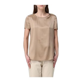 Max Mara Cortona Blouse - Dames - Tops - Beige - Maat: S Zijde