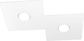 Top-Light Applique Moderna Eccentric Metallo Bianco 2 Luci Gx53