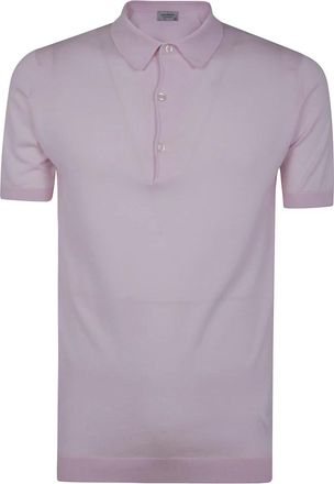 John Smedley Tops, Heren, Roze, L, Adrian Polo Shirt