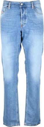 Diesel Slim Fit Straight Leg Jeans - Heren - Regular Fit Jeans - Blauw - W31 - Katoen - Jeans