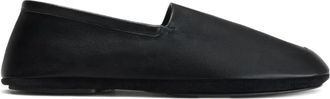 Christophe Lemaire Slippers con punta quadrata - Nero