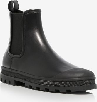 Fabiana Filippi Chelsea-Stiefeletten aus Glattleder mit Gummikappen