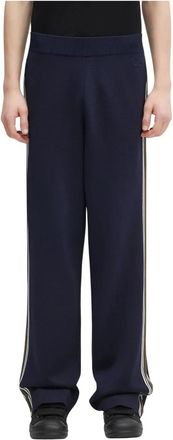 Wales Bonner Tide Track Pant - Heren - Sweatpants - Blauw - L - Polyester - Broeken