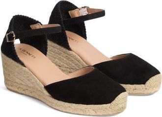 L.k. Bennett Marissa Espadrille Wedge Sandal in Black at Nordstrom, Size 10Us