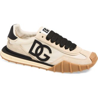 Dolce & Gabbana DG Athletic Shoe in Avorio/Nero at Nordstrom, Size 11Us