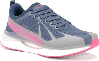 Unze Women Yeong Modern Lace Up Trainers UK Size 3-8 Blue