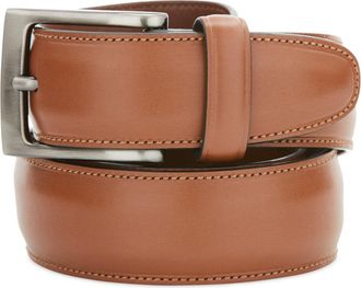 Perry Ellis Mens Bonded Leather Dress Belt