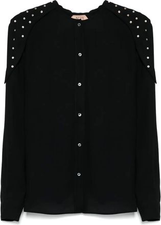 N&deg;21 Camicia senza colletto - Nero