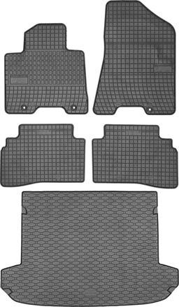 OEM Juego De Alfombrillas De Goma Para Kia Sportage Iv Suv (2018-2021) + Alfombrilla Para El Maletero