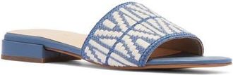 FRANKiE4 Aniston Slide Sandal in Blue Weave at Nordstrom, Size 8.5