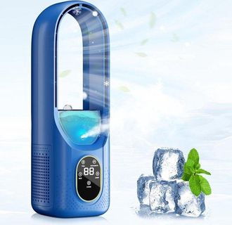 OEM Ventilador Enfriador De Aire - Aire Acondicionado Personal - Refrigeraci&oacute;n Personal - Funci&oacute;n 3 En 1 - 24 X 15 X 15 Cm - Blanco