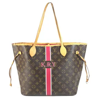 Louis Vuitton Brown Galle Monogram Pink Pivoine Monogram Shoulder Bag Tote Bag (Pre-Owned)