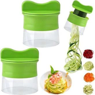 OEM Juego De 2 Cortadores De Verduras En Espiral, M&aacute;quina Para Hacer Espaguetis De Verduras, Cortador De Verduras En Espiral Que Ahorra Espacio, Espagueti
