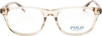 Polo Ralph Lauren Rectangle Full Rim Eyeglasses - Beige