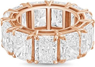 Diana M. Jewels 14kt rose gold 5.00cts radiant lab grown diamond eternity band